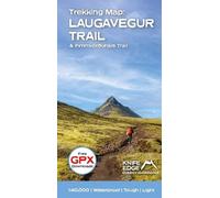 Andrew McClugga Trekking Map: Iceland's Laugavegur Trail (& Fimmvorduhals (Map)