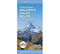 Andrew McClugga Trekking Map: Walker's Haute Route: Chamonix to Zerm (Tascabile)