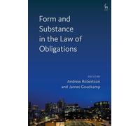 Andrew Robertson Form and Substance in the Law of Obligations (Copertina rigida)