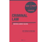 Andrew Vialichka Anastasia Via Criminal Law: SQE 1 Prep Course (SQE (Tascabile)