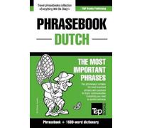 Andrey Taranov English-Dutch phrasebook and 1500-word dictionary (Tascabile)