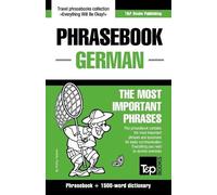 Andrey Taranov English-German phrasebook and 1500-word dictionary (Tascabile)