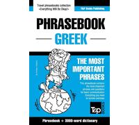 Andrey Taranov English-Greek phrasebook and 3000-word topical vocabu (Tascabile)
