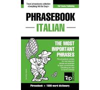 Andrey Taranov English-Italian phrasebook and 1500-word dictionary (Tascabile)
