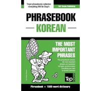 Andrey Taranov English-Korean phrasebook and 1500-word dictionary (Tascabile)