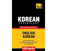 Andrey Taranov Korean vocabulary for English speakers - 9000 words (Tascabile)