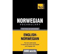 Andrey Taranov Norwegian vocabulary for English speakers - 5000 word (Tascabile)
