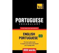 Andrey Taranov Portuguese vocabulary for English speakers - English- (Tascabile)