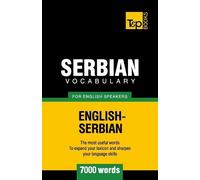 Andrey Taranov Serbian vocabulary for English speakers - 7000 words (Tascabile)