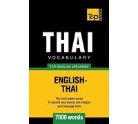 Andrey Taranov Thai vocabulary for English speakers - 7000 words (Tascabile)