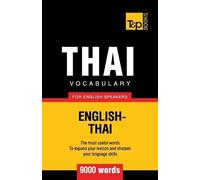 Andrey Taranov Thai vocabulary for English speakers - 9000 words (Tascabile)