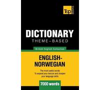 Andrey Taranov Theme-based dictionary British English-Norwegian - 70 (Tascabile)