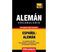 Andrey Taranov Vocabulario español-alemán - 9000 palabras más usadas (Tascabile)