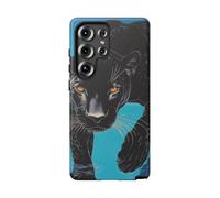 Andriez Black Panther by Pool - Custodia opaca resistente, compatibile con Galaxy S25 Ultra