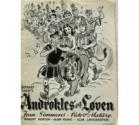 Androcles And The Lion Jean Simmons Victor Mature 1952 Vintage Danish Movie P...