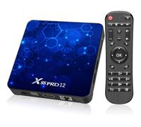 Android 12.0 TV Box, 4 GB RAM, 64 GB di memoria, processore Cortex A53 quad-core da 64 bit, supporta Wi-Fi 6 da 2,4 GHz/5 GHz e Bluetooth 5.0, risoluzione UHD 4K/3D, dotato di porta USB 3.0