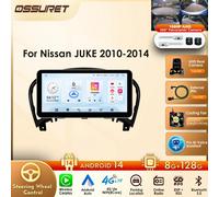 Android 12 2din Car Stereo Carplay per Nissan JUKE 2010-2014 Autoradio Multimedia Player GPS Navi BT RDS 4G 10.33 "Touch Screen
