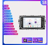 Android 12 autoradio 2 Din Multimedia Player 7 ''Audio lettore DVD per Ford Focus S-Max Mondeo 2007-2012 Galaxy C-Max GPS No Dvd