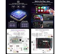 Android 12 Autoradio per 2 DIN Stereo Car Tablet Pollici Schermo MP5 Lettore Multimediale Receiver Navigazione con SWC FM AM 4G DSP Carp-lay (M100S 4core 1+16G)