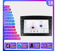 Android 12 Per Renault Megane 2 2002-2009 Auto Auto radio multimediale Lettore Video 7862 DSP Carplay 2din RDS Schermo GPS Stereo SWC