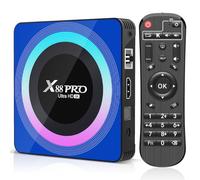 Android 13.0 TV Box, Android Box 4GB RAM 64GB ROM RK3528 Quad-Core 64bit Cortex-A53 support 2.4/5.0GHz Wi-Fi BT5.0 10/100M Ethernet HDMI 2.0 Android TV Box