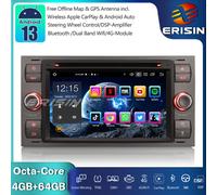 Android 13 Autoradio GPS Wifi per Ford C/S-Max Galaxy Kuga Focus Transit Mondeo