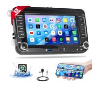 Android 13 Autoradio per VW Golf 5 6 Polo T5 Tiguan Caddy Skoda Passat B6 B7 Touran con Mirrorlink, 7 pollici Touchscreen Radio con GPS WiFi Bluetooth FM/RDS EQ SWC+telecamera di retromarcia e micro