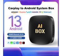 Android 13 Carplay 3In1 Universale AI Box Wireless Auto Smart TV Netflix YouTube
