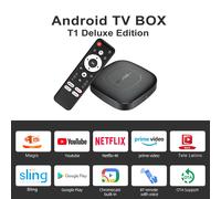 Android 13 TV Box 2G+16G WiFi 2.4G/5G Google Assistente Netflix Bluetooth