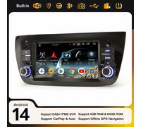 Android 14.0 Autoradio CarPlay Navi 4GB+64GB WiFi DAB+ USB Fiat Doblo OPEL Combo