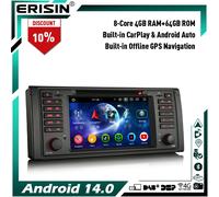 Android 14 8-Core 64GB Autoradio DVD Per BMW Serie 5 E39 M5 BT 5.0 GPS DAB+ Wifi