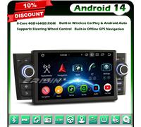 Android 14 8-Core 64GB DAB+ Autoradio per Fiat Grande Punto Linea Wifi OBD2 DSP