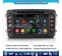 Android 14 Autoradio Carplay GPS IPS DSP Mercedes Classe A/CLK/G W203 W209 Viano