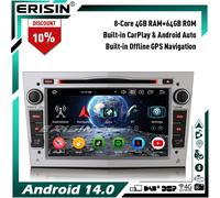 Android 14 Autoradio DAB+CD per OPEL Vivaro Corsa C/D Zafira Astra Meriva Signum