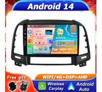 Android 14 Autoradio GPS Navigatore CarPlay DSP Per Hyundai Santa Fe 2 2006-2012