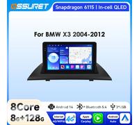 Android 14 Autoradio Lettore Multimediale per BMW X3 E83 2004-2012 Wireless Carplay Android Auto Snapdragon 8 Core di Navigazione OBD2 QS1