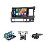 Android 14 Autoradio Lettore Multimediale per Honda Civic 8 2005-2012 9 Pollici IPS Touchscreen con Bluetooth 4G WiFi SWC FM AM RDS Dab+ Android Auto(NF-1 4Core 1+32G B)