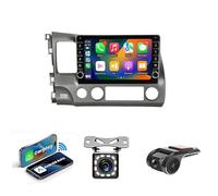Android 14 Autoradio Lettore Multimediale per Honda Civic 8 2005-2012 9 Pollici IPS Touchscreen con Bluetooth 4G WiFi SWC FM AM RDS Dab+ Android Auto(NF-6 8Core 8+128G)