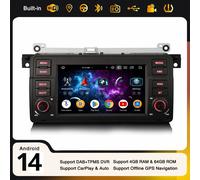 Android 14 Autoradio Navi 64GB DAB+ Carplay DSP WiFi BMW 3er E46 Rover 75 MG ZT