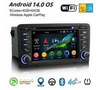 Android 14 Autoradio per AUDI A3 S3 RS3 RNSE-PU Navi CarPlay WiFi DAB+ 4GB+64GB