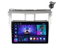 Android 14 Autoradio per Toyota VIOS Yaris 2007 2008 2009 2010-2012 2 DIN Stereo Car Tablet Pollici Schermo MP5 Lettore Multimediale Receiver GPS con RDS Carplay Android Auto (M100CP 4core 1+32G)