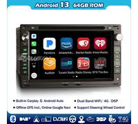 Android 14 Autoradio Per VW Passat B5 Jetta Polo Golf 4 T5 Lupo SEAT GPS DVD DVB