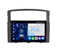 Android 14 Car Stereo per Mitsubishi Pajero 2006-2014 | 9 pollici Doppio Din Touch Screen Navigazione Ricevitore | Bluetooth, vivavoce, RDS, SWC, telecamera di backup e microfono