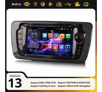 Android 14 DAB+ Autoradio Navi Per SEAT IBIZA CarPlay 4GB+64GB WiFi CD Bluetooth