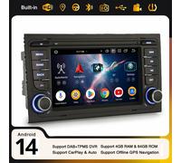 Android 14 DAB+ Autoradio per Audi A4 RS4 SEAT EXEO 64GB GPS CarPlay Wifi DSP FM