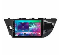 Android 14 Doppio Din 10 Zoll Auto Radio Touch Display con Telecamera Posteriore Comandi al volante Bluetooth GPS Car Play senza fili per Toyota Corolla 2012-2016(Q100(2+32G))