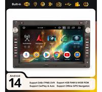 Android 14 Navi Autoradio Per VW Passat Golf 4 T4 T5 Polo SHARAN Skoda SEAT LEON