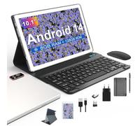 Android 14 Tablet 10 pollici, 2024 Newest Tablet PC con 5 G WiFi | 8 GB RAM + 128 GB ROM (TF1 TB) | Octa-Core | 1280 x 800 | GMS - 7000 mAh, 13 MP + 8 MP, Bluetooth 5.0 | TUV
