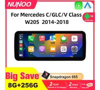 Android 14 Wireless CarPlay Per Mercedes Benz Classe C W205 Schermo Android Auto Multimedia Navigazione GPS SWC DSP 4G WiFi