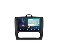 Android 15 2 DIN Radio automatica 9 Pollice Auto Touch Screen per Ford Focus Exi MT AT 2004-2011 con Telecamera Posteriore/Carplay/BT/FM/GPS/USB/WIFI/Controllo del volante/Audio auto(RS80 8+128G)